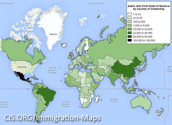 Non-deported illegal aliens by country of citizenship Non-deported illegal aliens by country of citizenship