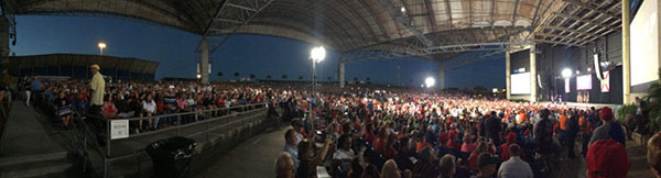 Trump rally in Tampa on October 24, 2016 - estimated 20,000 attendance