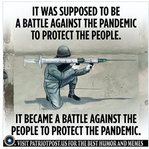 battle against the people to protect the pandemic
