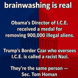 brainwashing Homan ICE