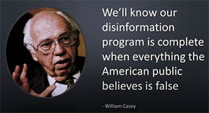 disinformation - william casey