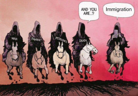 the four horsemen with immigration