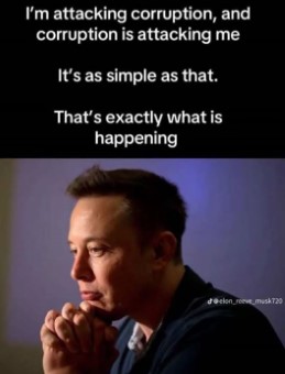 Musk attacking corruption