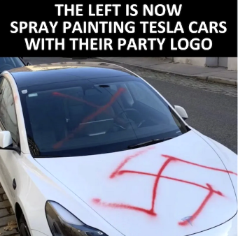 Teslas party logo