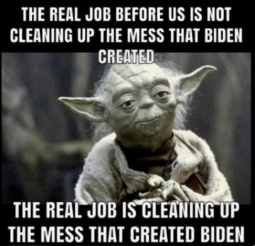 The Real job is cleaning up the mess that created biden