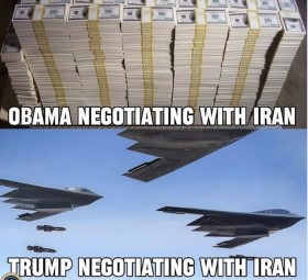 Rtump obama negotiating with Iran