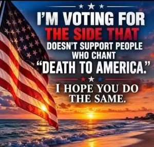 I'm voting for the side that doesn't chant 'Death to America'