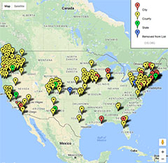 Map of sanctuary cities