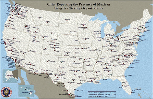 Mexican cartels in America 2008