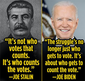 Biden - about who counts the vote
