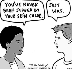 Judged by skin color