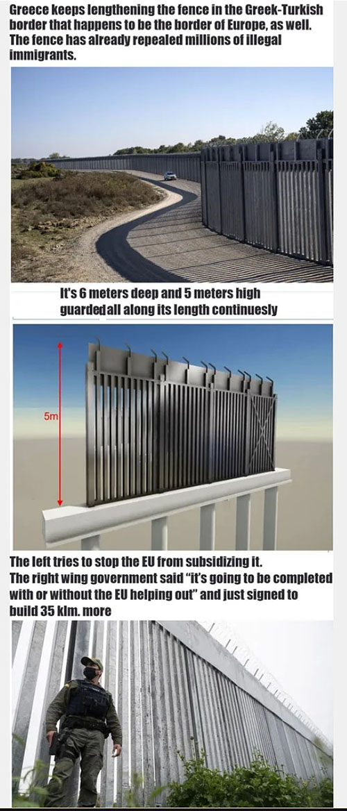 Greece border fence