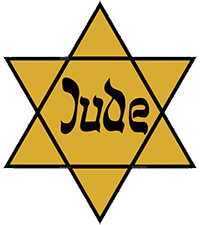 Jude star that Jews were forced to wear in Nazi Germany