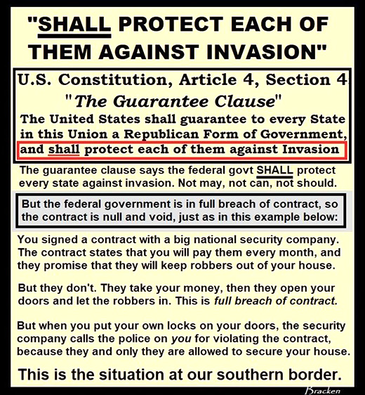 Shall protect every state against invasion
