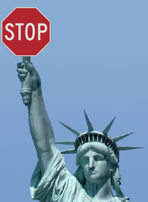 Statue of Liberty - Statue of Limitations - Stop Immigration