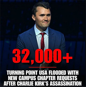 32,000 new Turning Point campus chapter requests