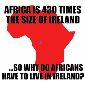 Why do Africans have to live in Ireland?