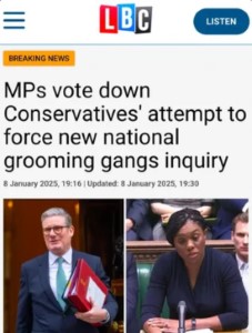 UK Parliament votes down national inquiry into rape gangs