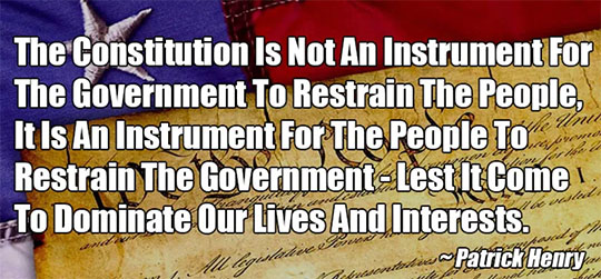  Constitution is to Restrain Government