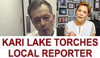 10 minutes of pure discomfort as candidate for AZ Governor, Kari Lake torches local reporter