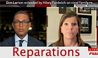 CNN host is stunned into silence when royal commentator says African kings - not British royals - should pay reparations for slavery because