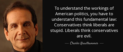 Krauthammer stupid vs evil