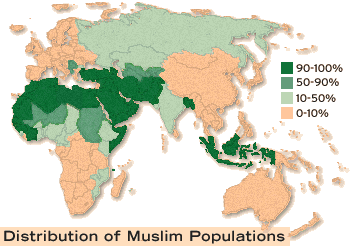 Distribution of Muslim Populations